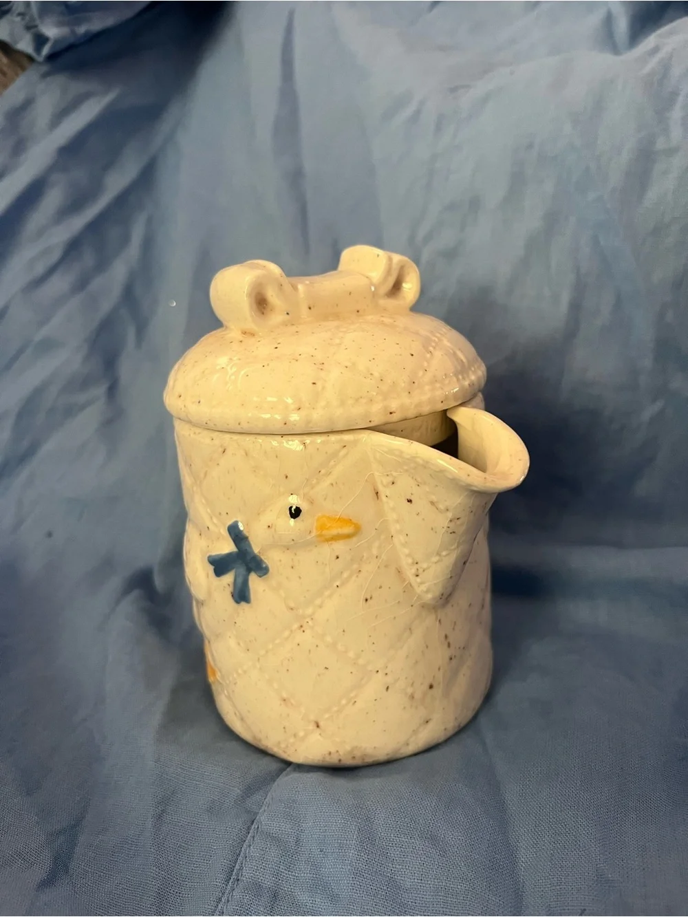 Vintage 1980 Otagiri Quilted Goose Creamer Pitcher